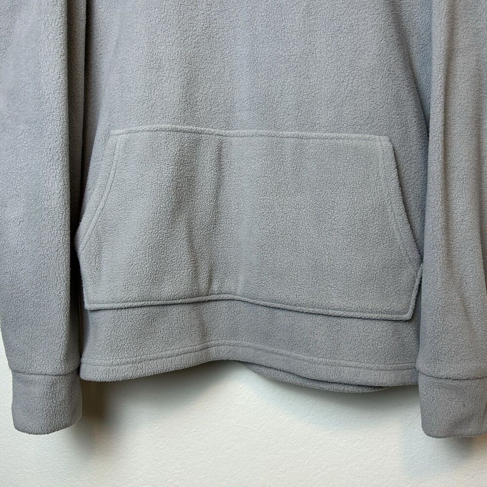 Alphalete Hoodie Men’s Medium Gray Sherpa Pullover Cozy Gym Workout Lounge - Picture 3 of 12